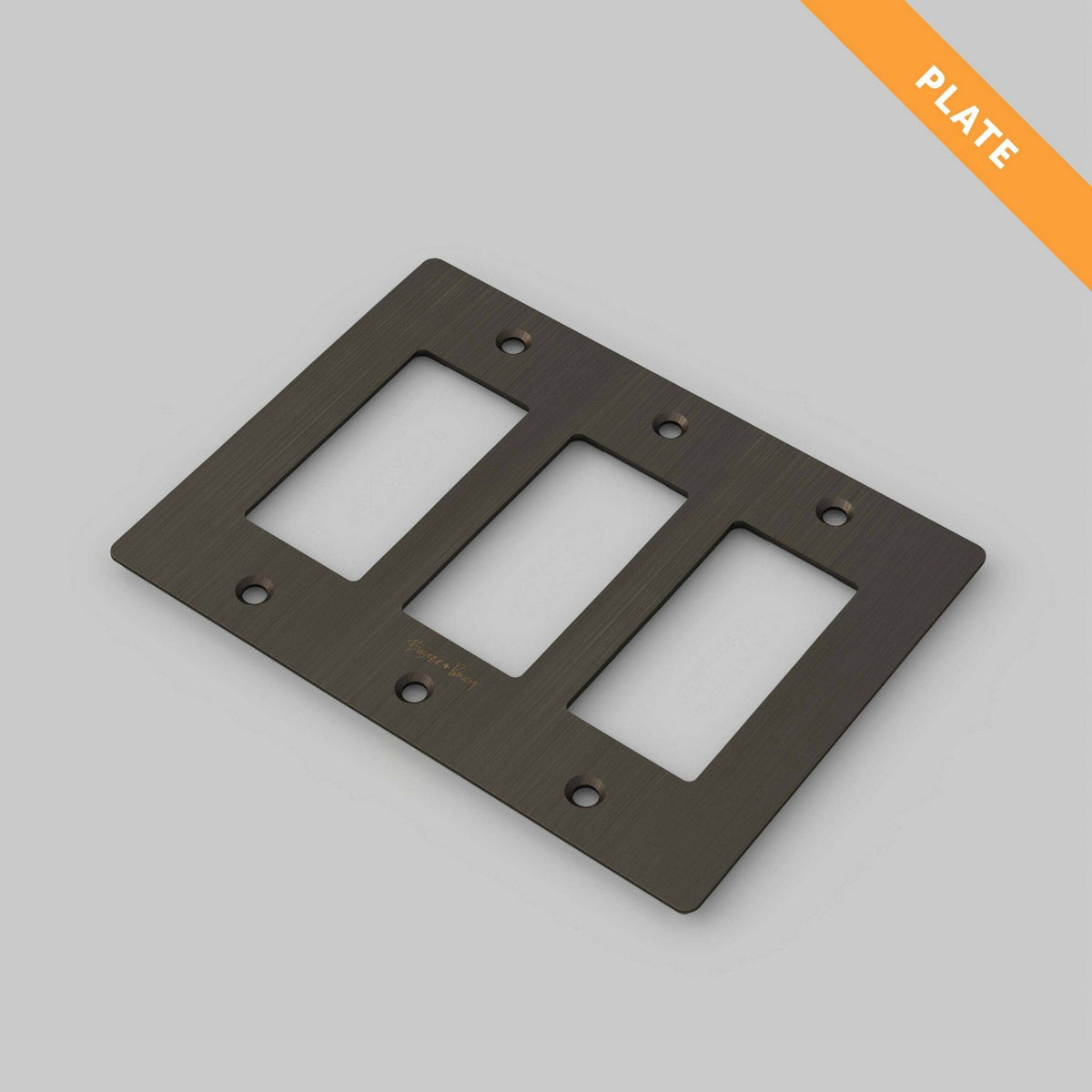 Wall Plate in Smoked Bronze