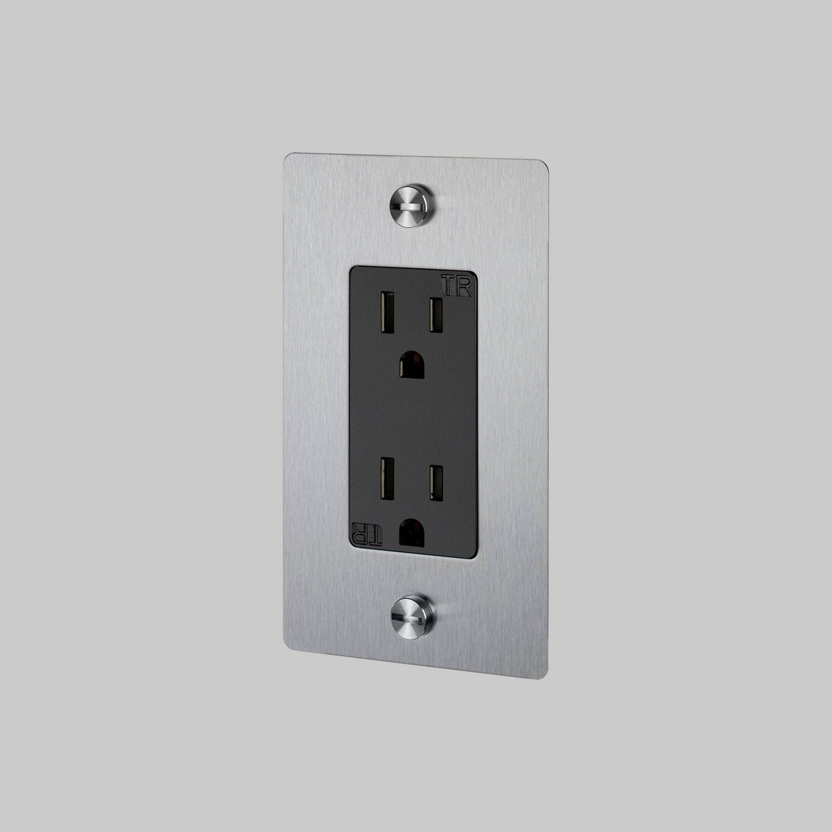 Duplex Outlet in Steel