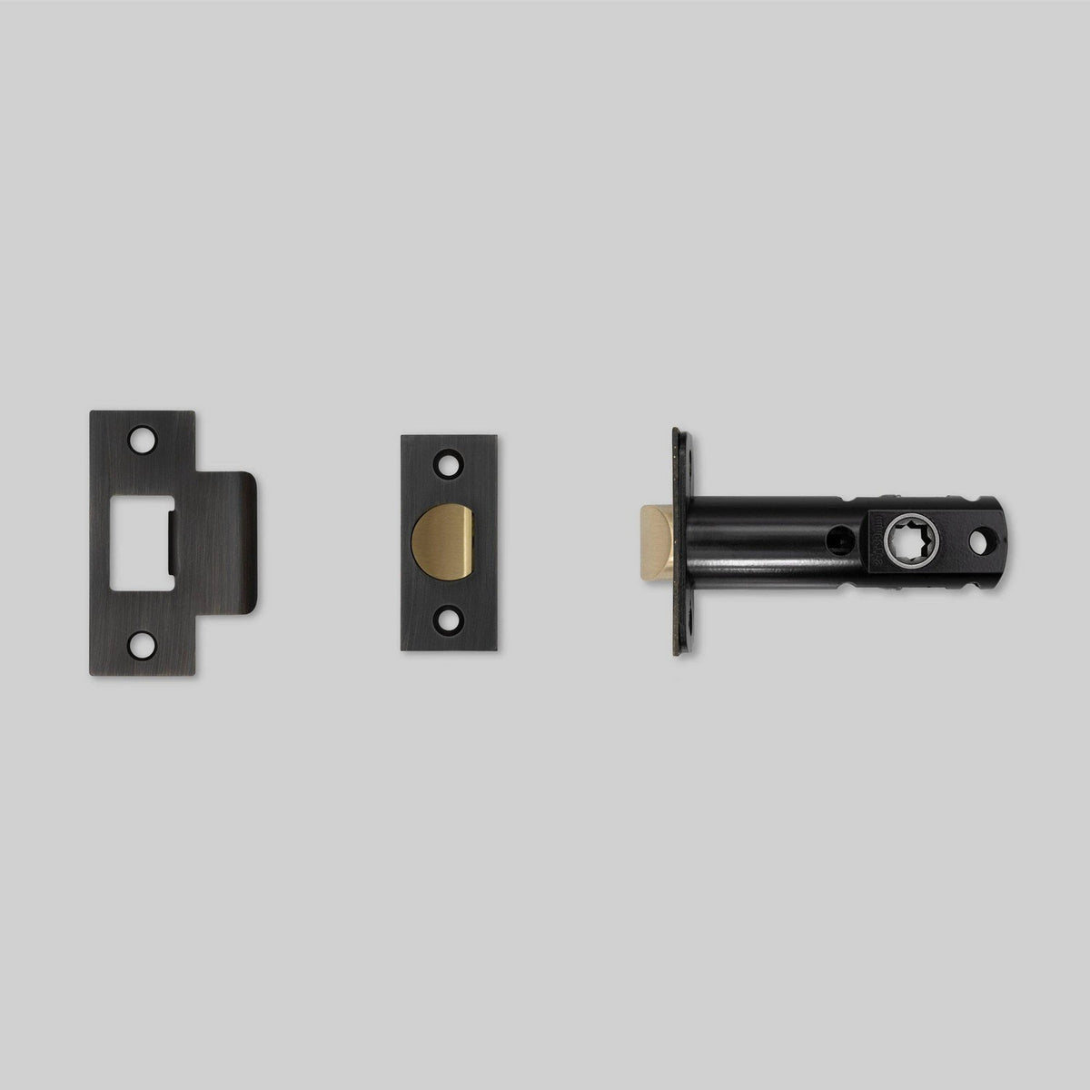 Tubular Latch in Smoked Bronze