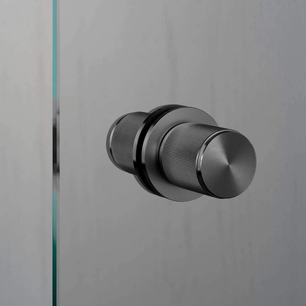 Fixed Door Knob in Gun Metal