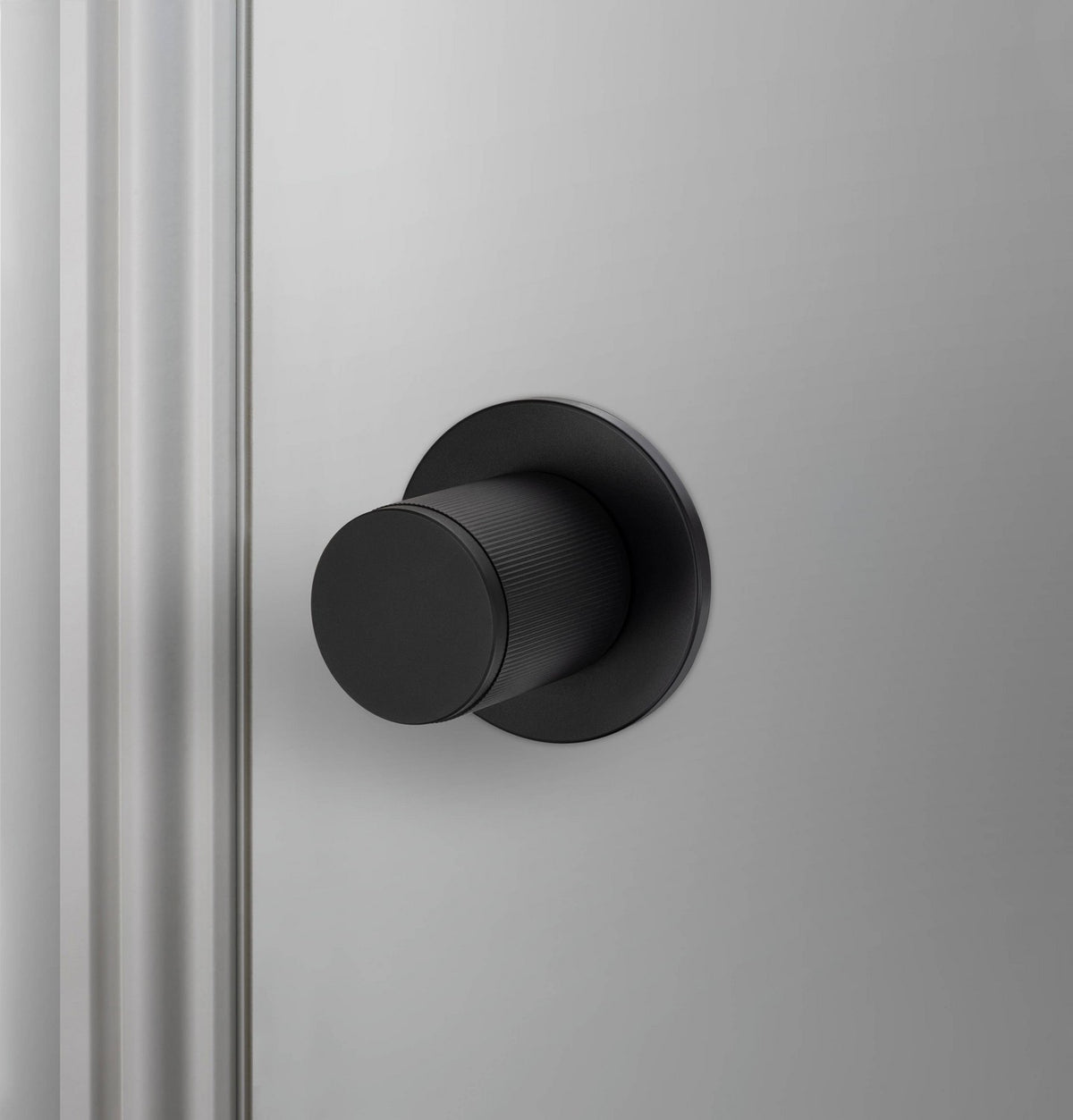 Fixed Door Knob in Welders Black