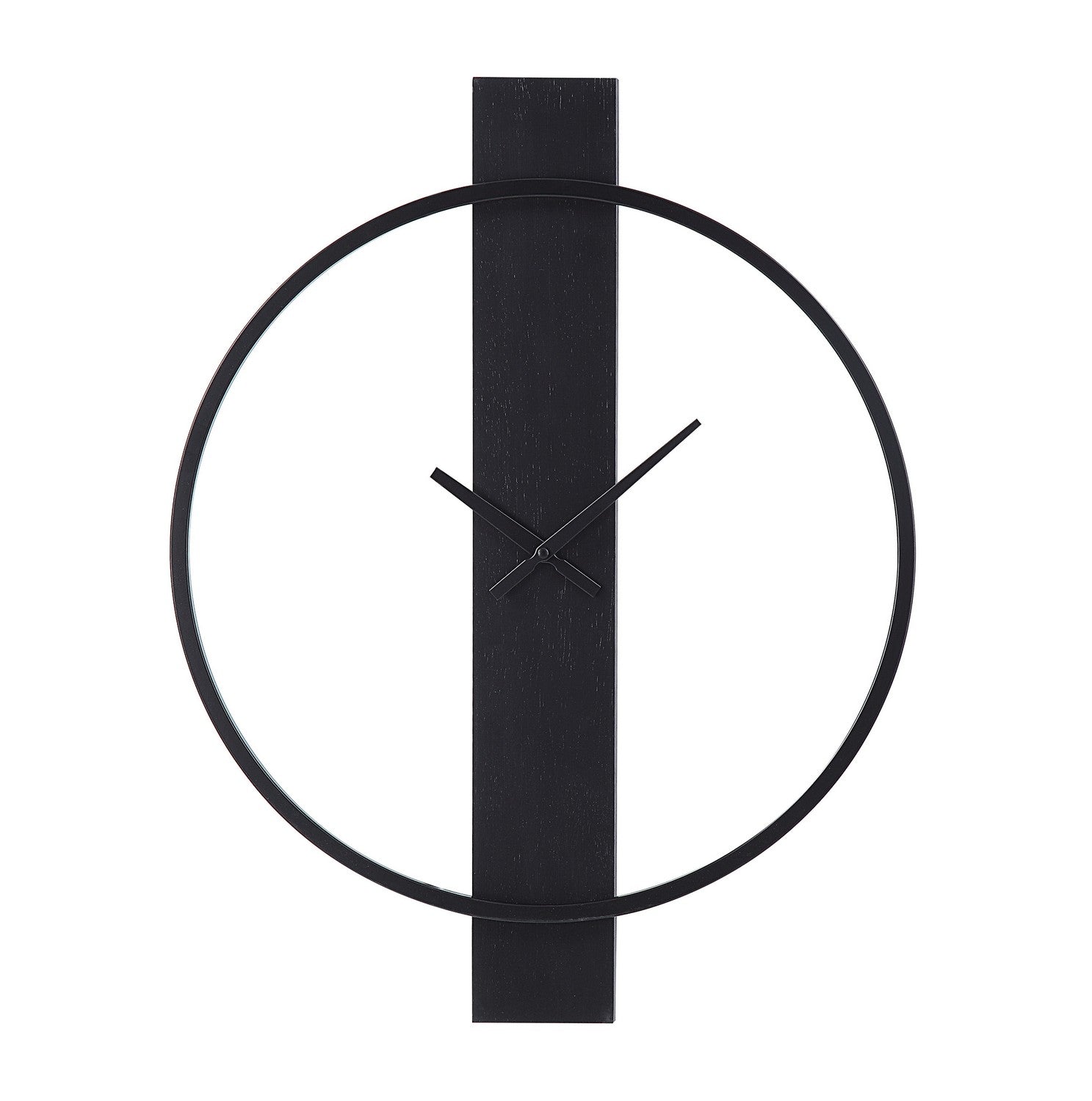 Romane Wall Clock in Matte Black
