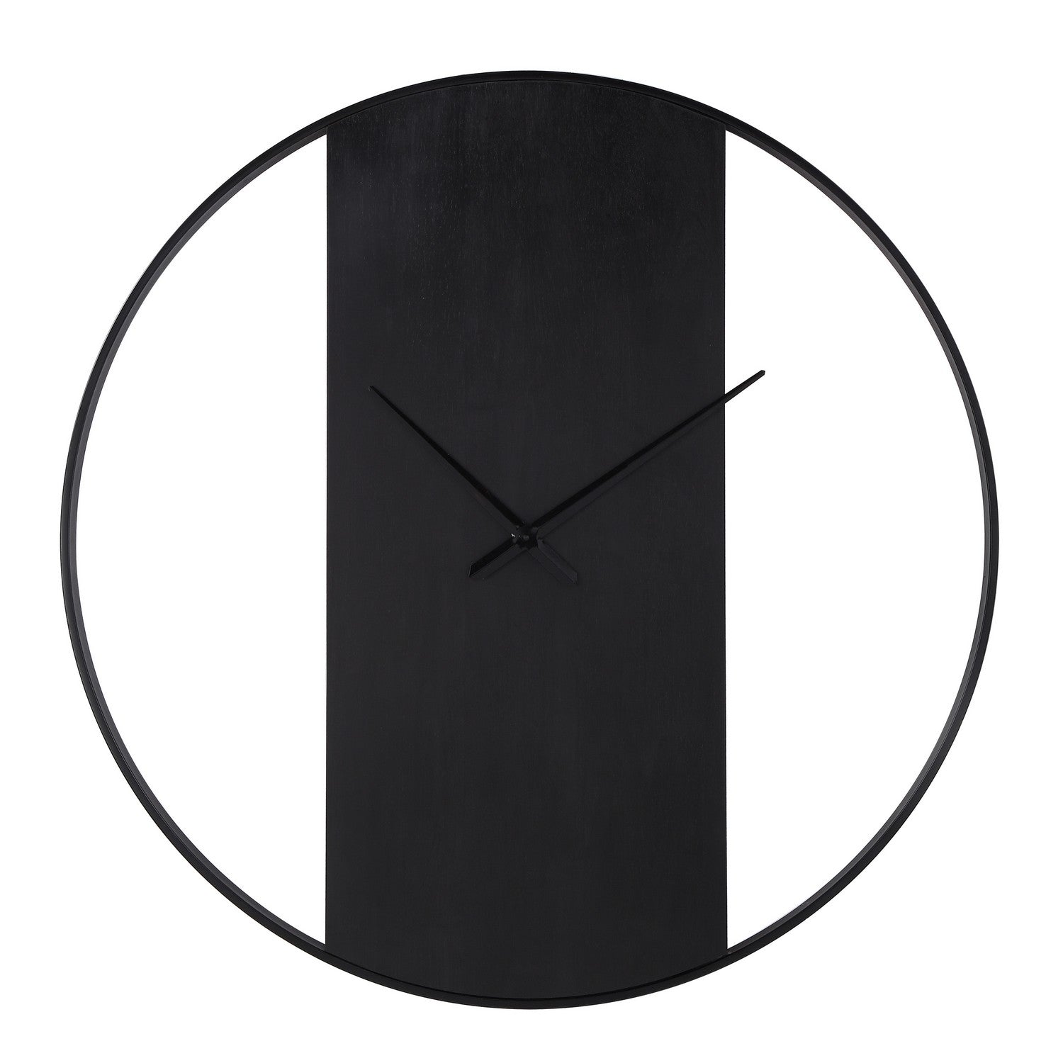 Romy Wall Clock in Matte Black