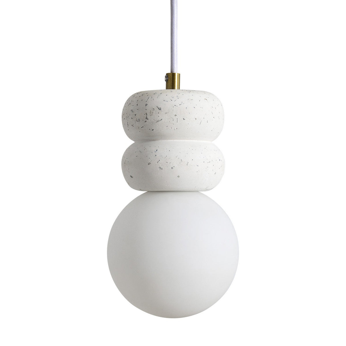 Plafonnier LED Candra blanc cassé tacheté