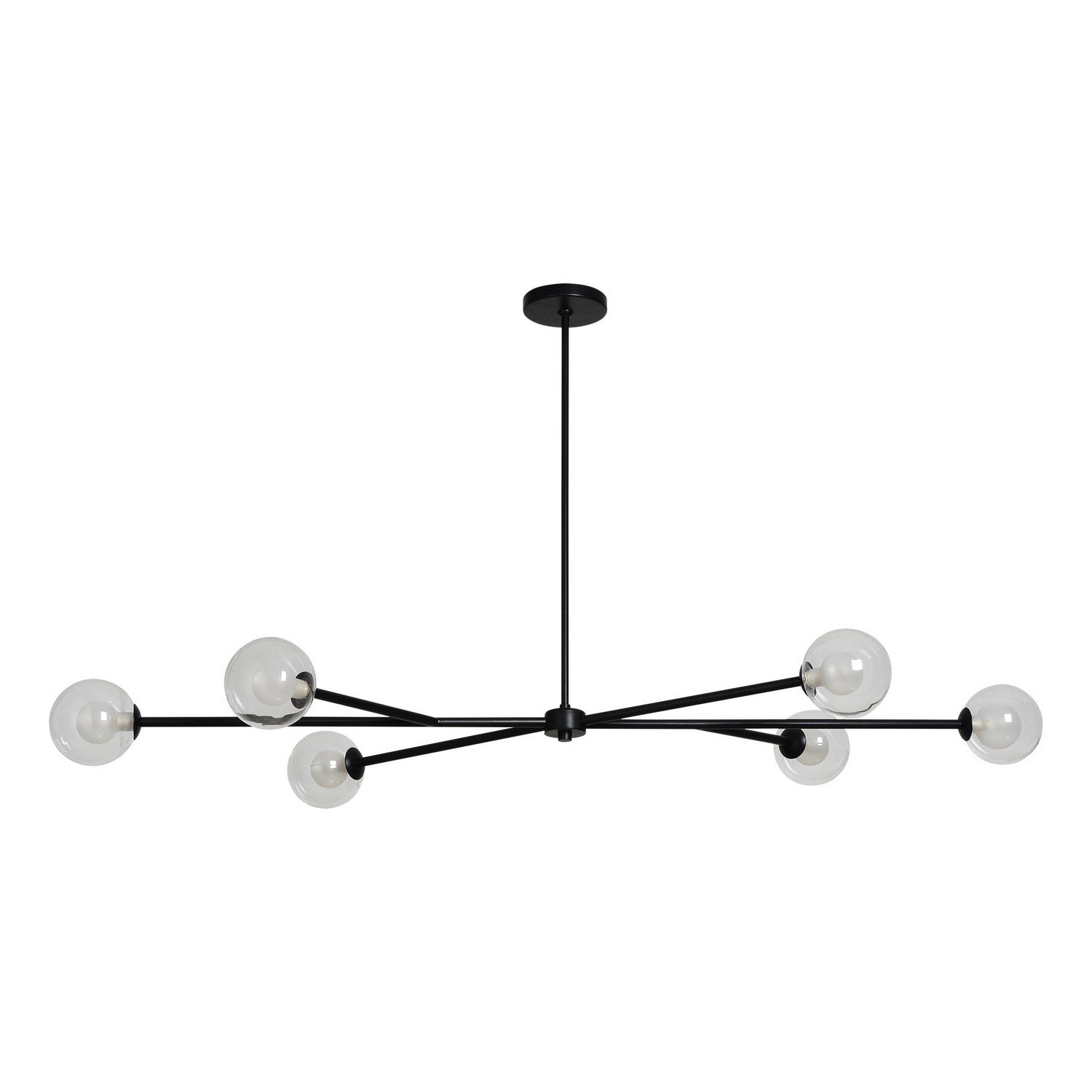 Plafonnier LED Endah en noir mat