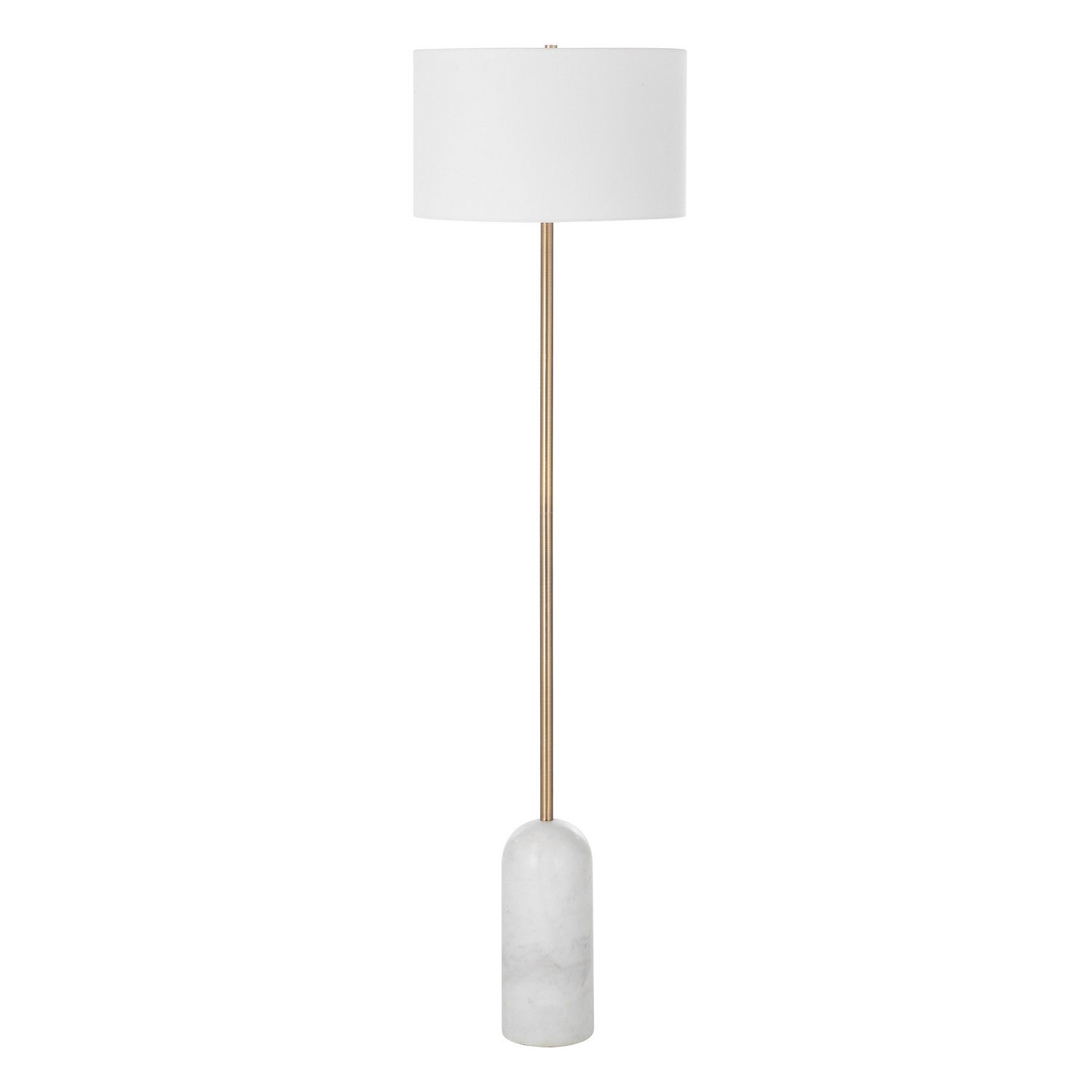 Lozica LED Floor Lamp in Antique Brushed Brass
