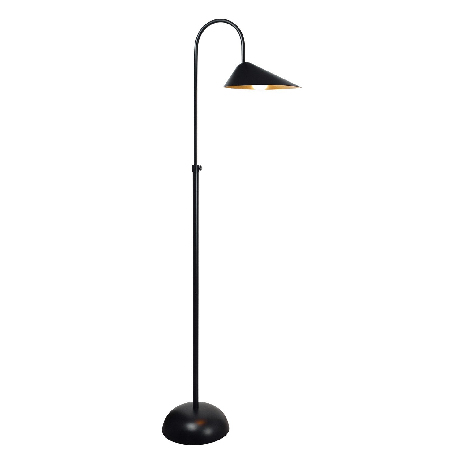 Lampadaire Forte LED en noir mat