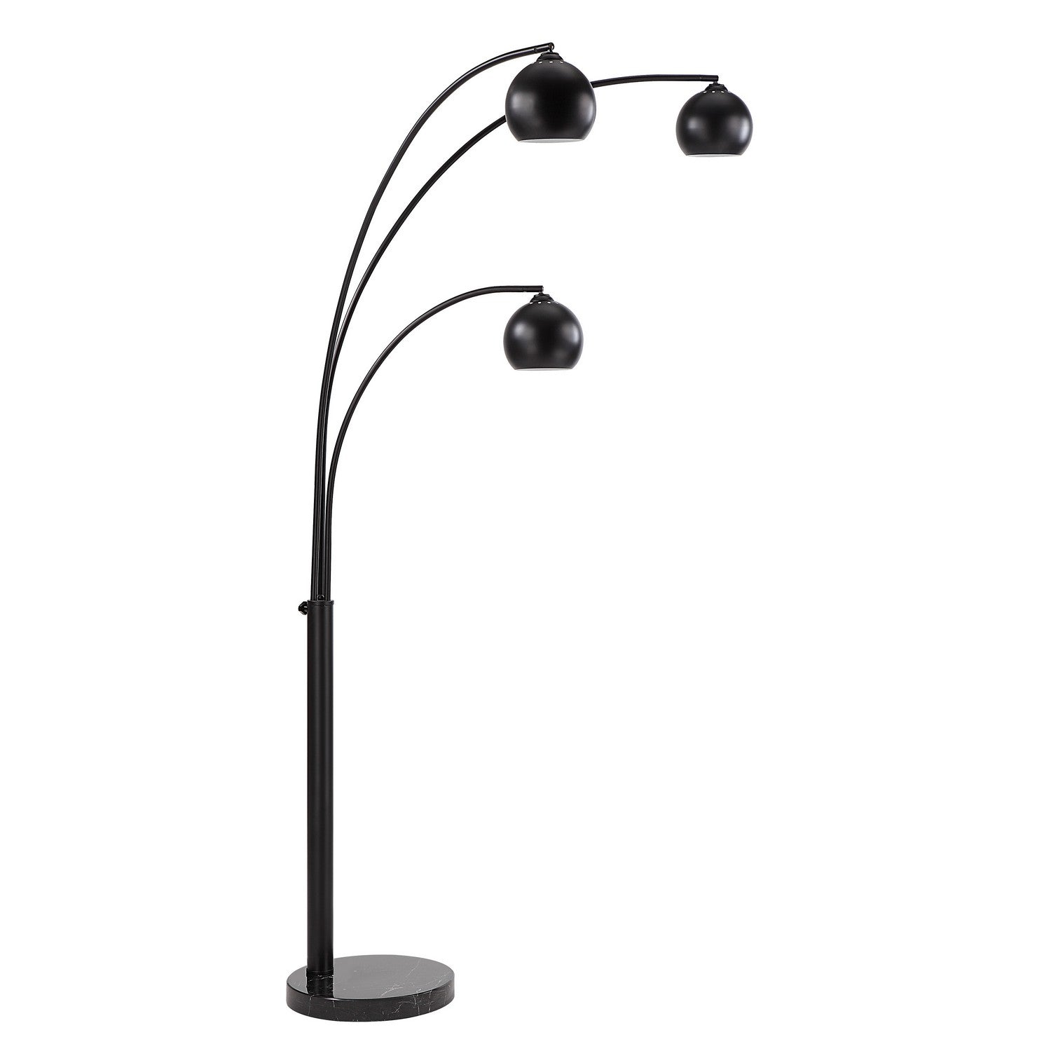 Lampadaire Folia LED en noir mat