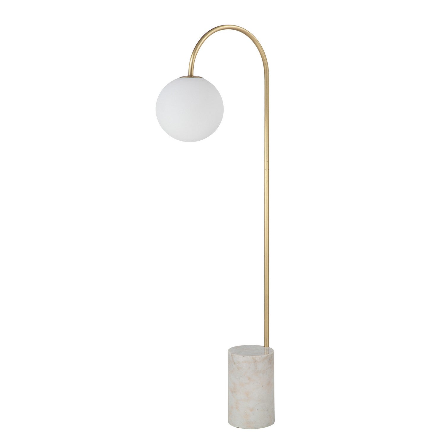 Merlot LED Floor Lamp in Satin Brass