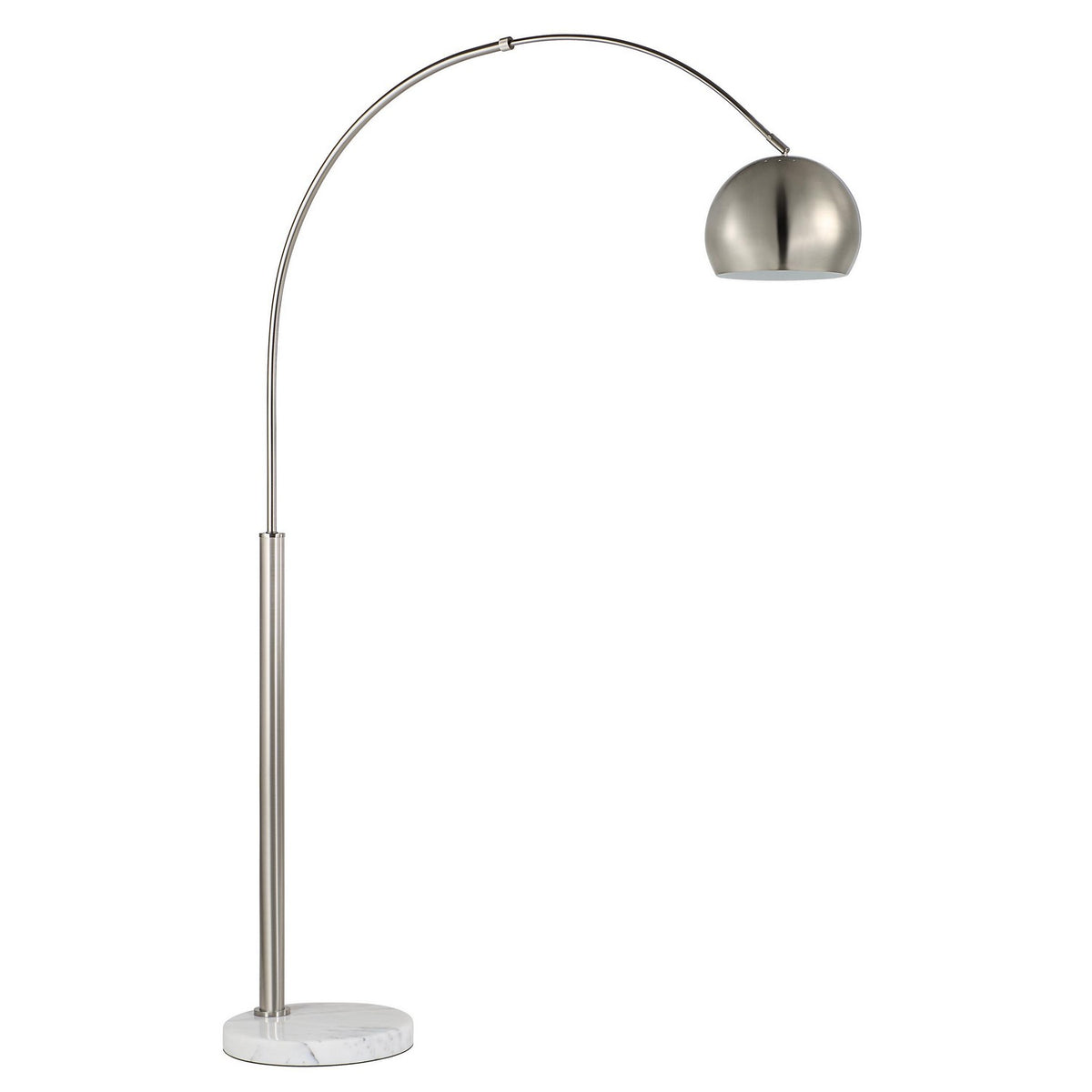 Aglow One Light Floor Lamp in Brushed Nickel