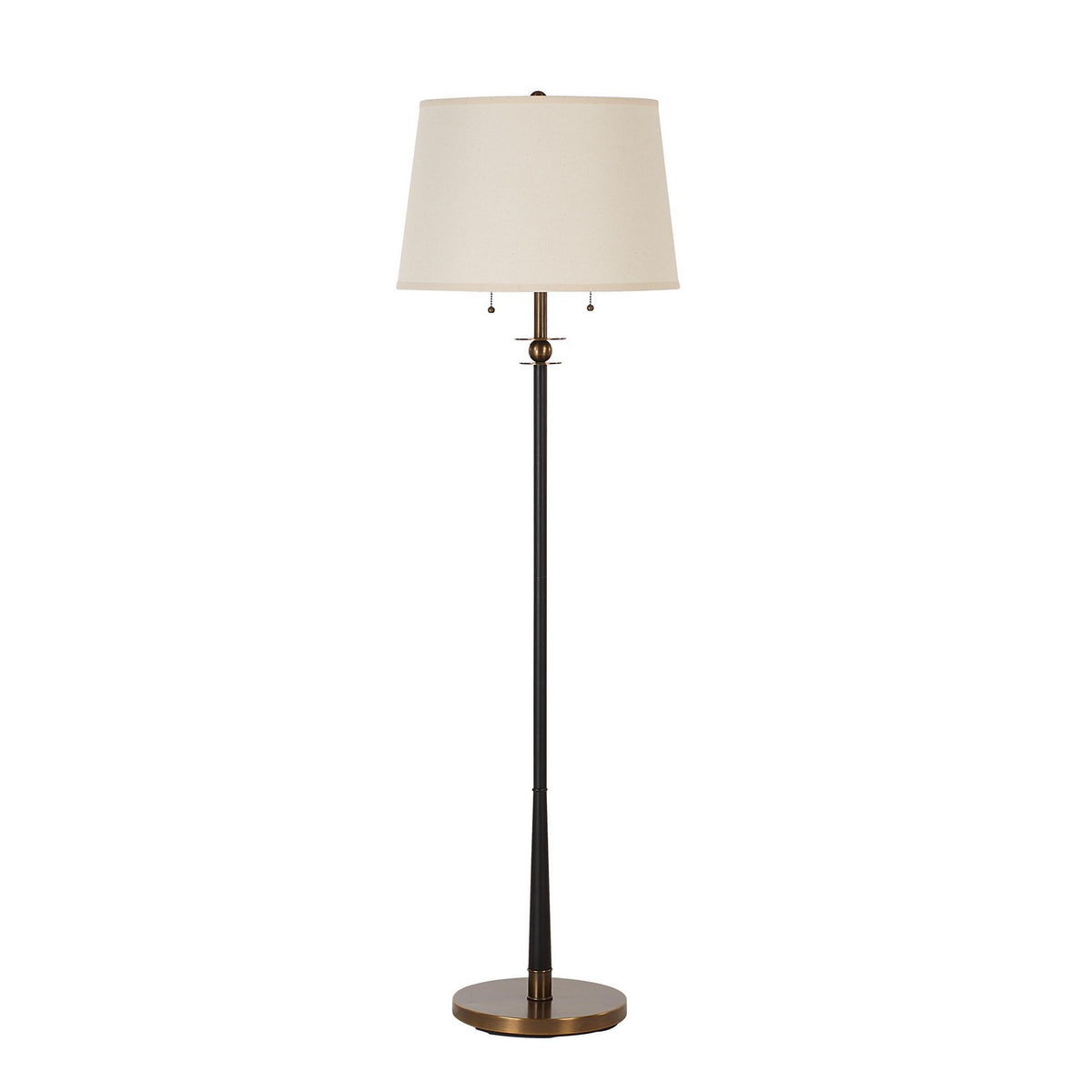 Alban Two Light Floor Lamp in Matte Black
