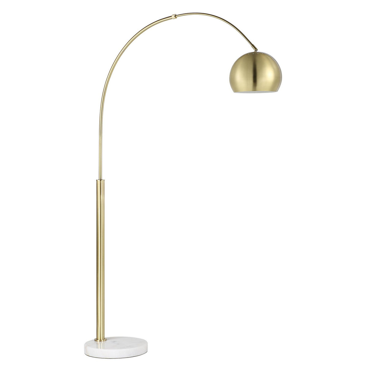 Daleela One Light Floor Lamp in Brushed Gold