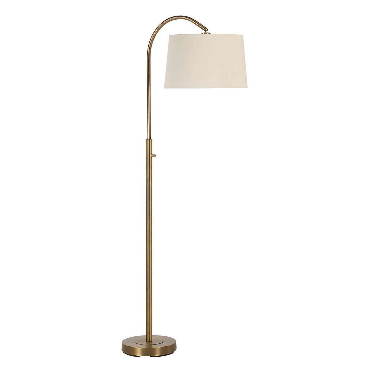 Moulton One Light Floor Lamp in Dark Antique Brushed Brass