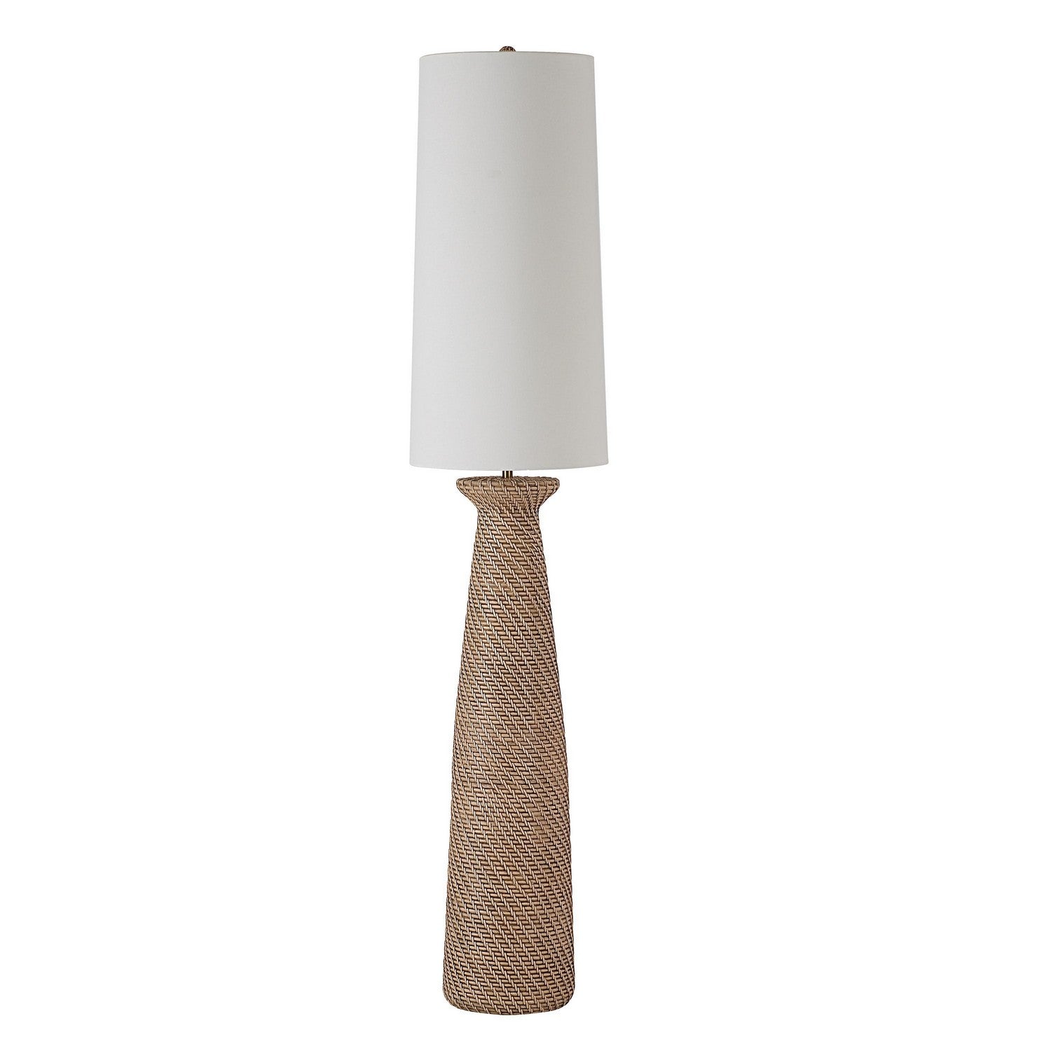 Nathalie Two Light Floor Lamp in Cream White Wash