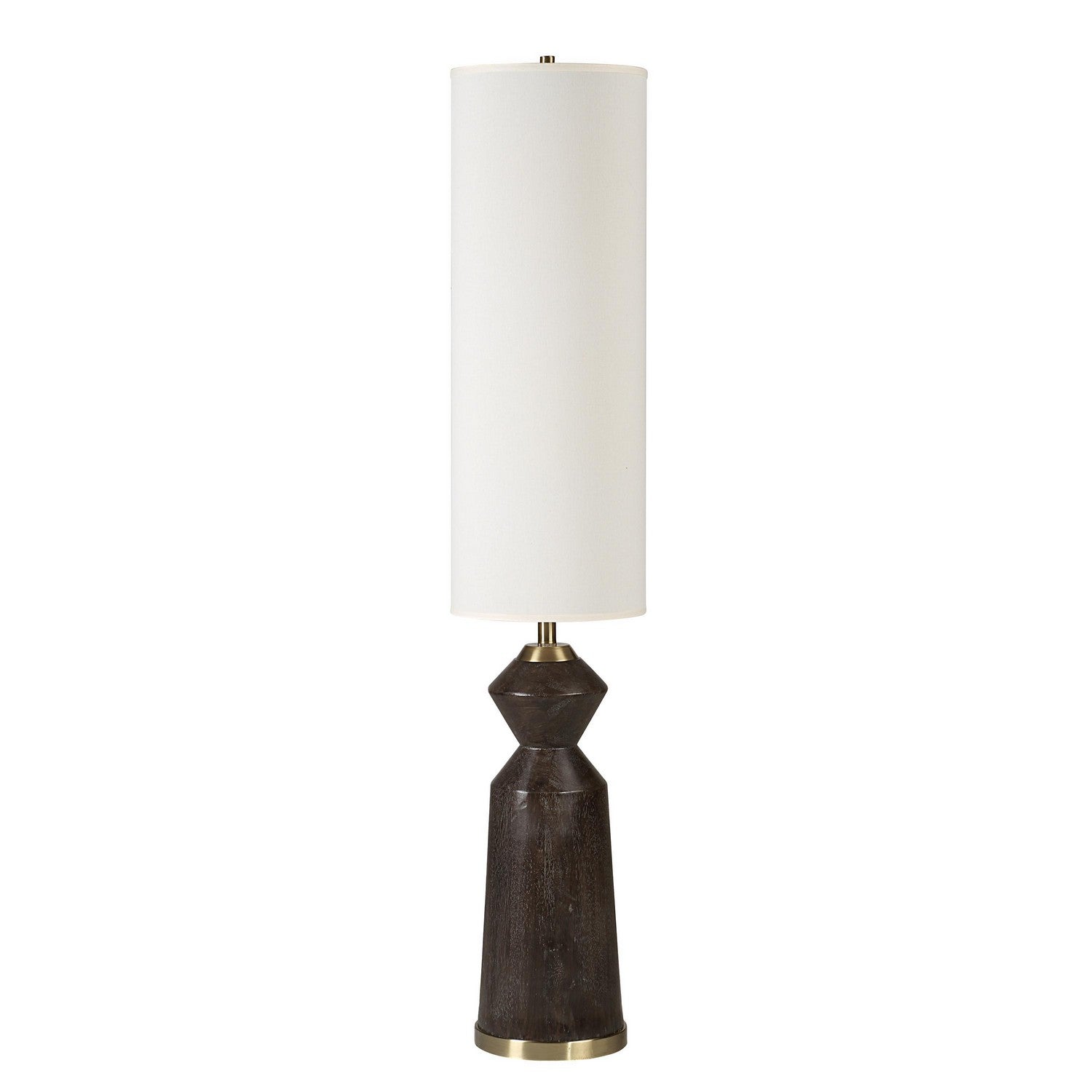 Pixel Two Light Floor Lamp in Brown Wash