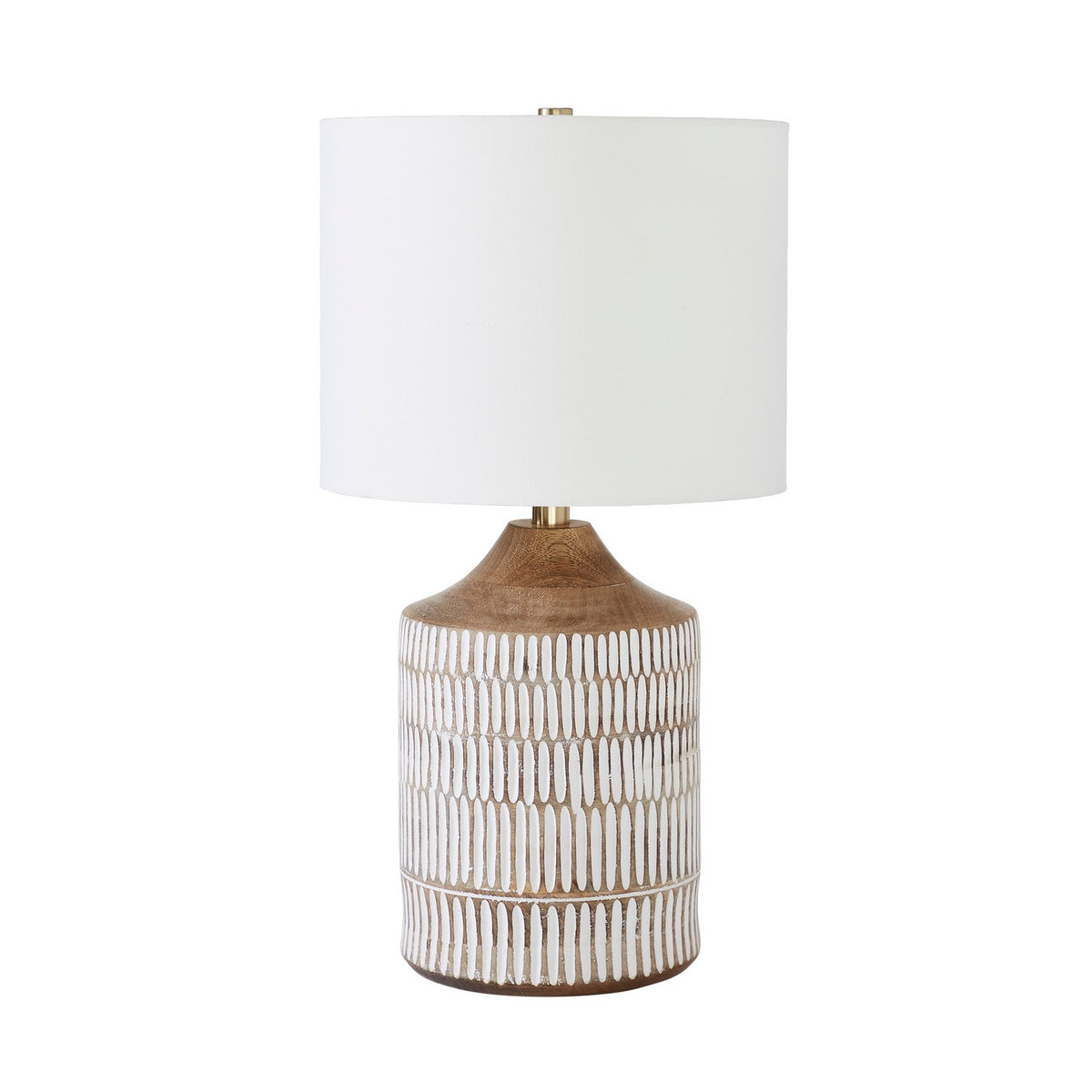 Wickes One Light Table Lamp in White