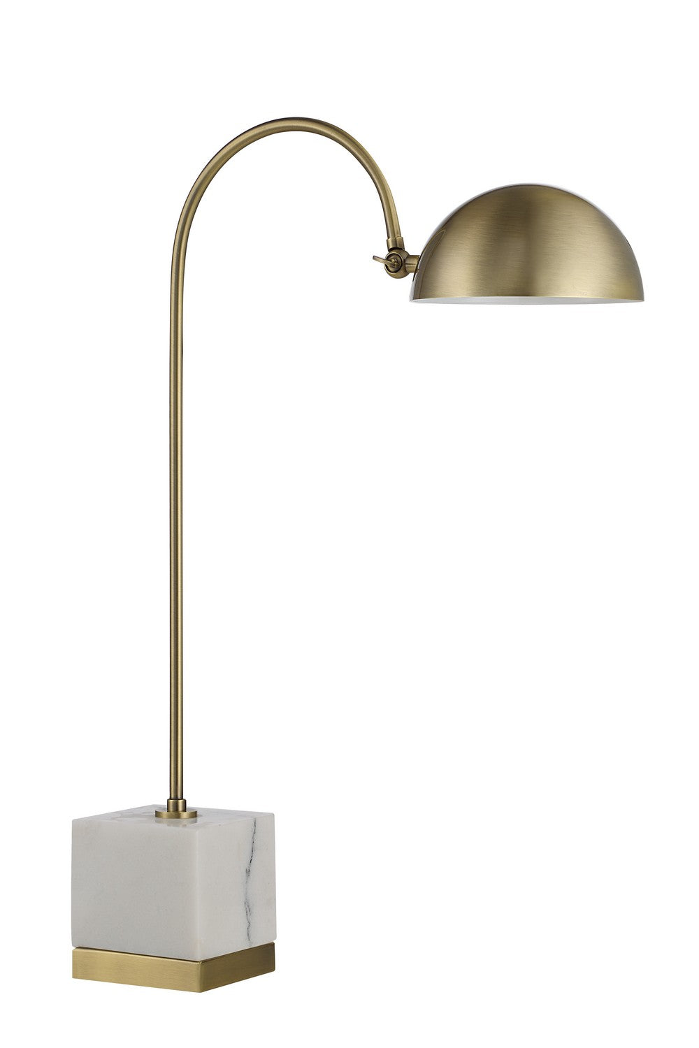 Volos LED Table Lamp in Antique Brushed Brass