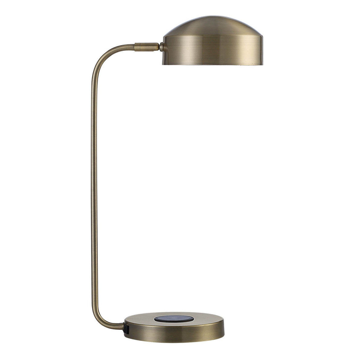 Riesco LED Table Lamp in Antique Brass