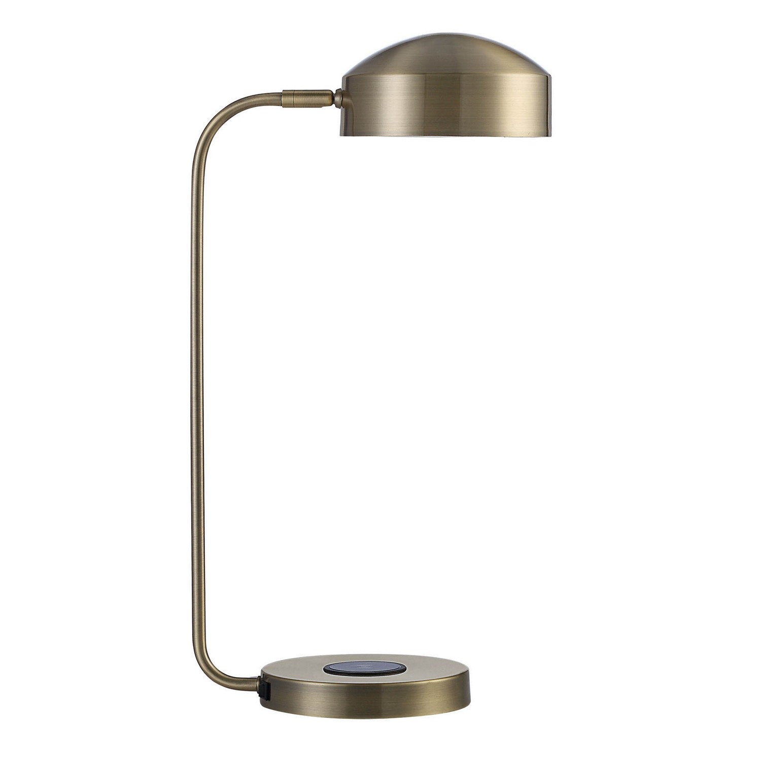 Riesco LED Table Lamp in Antique Brass