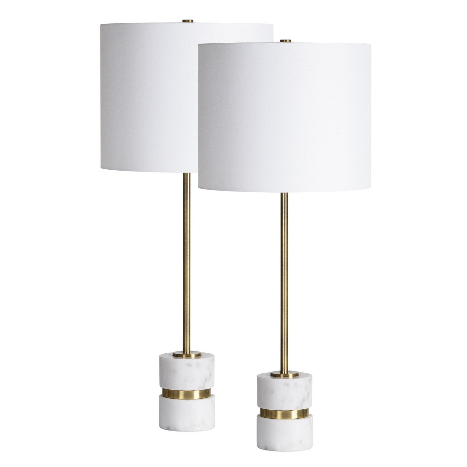 Talulla LED Table Lamp- Set in Antique Brass