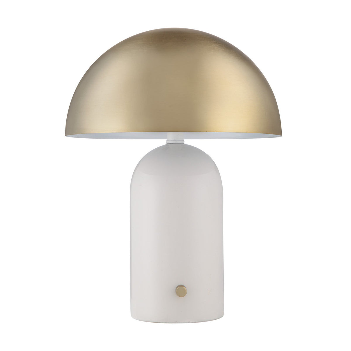 Lampe de table LED Solero Blanc cassé brillant