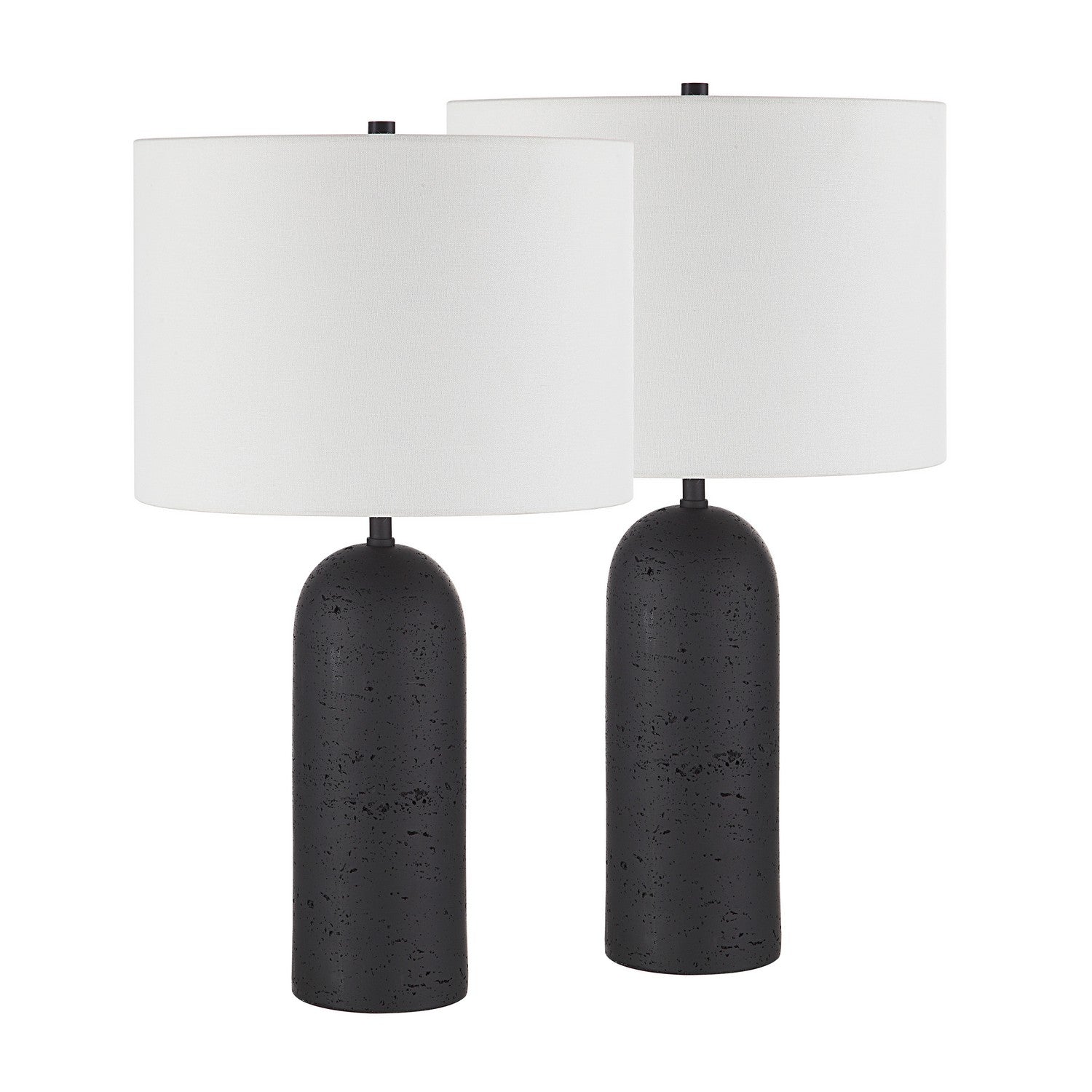 Lampe de table Augusta à LED - Lot de deux, noires