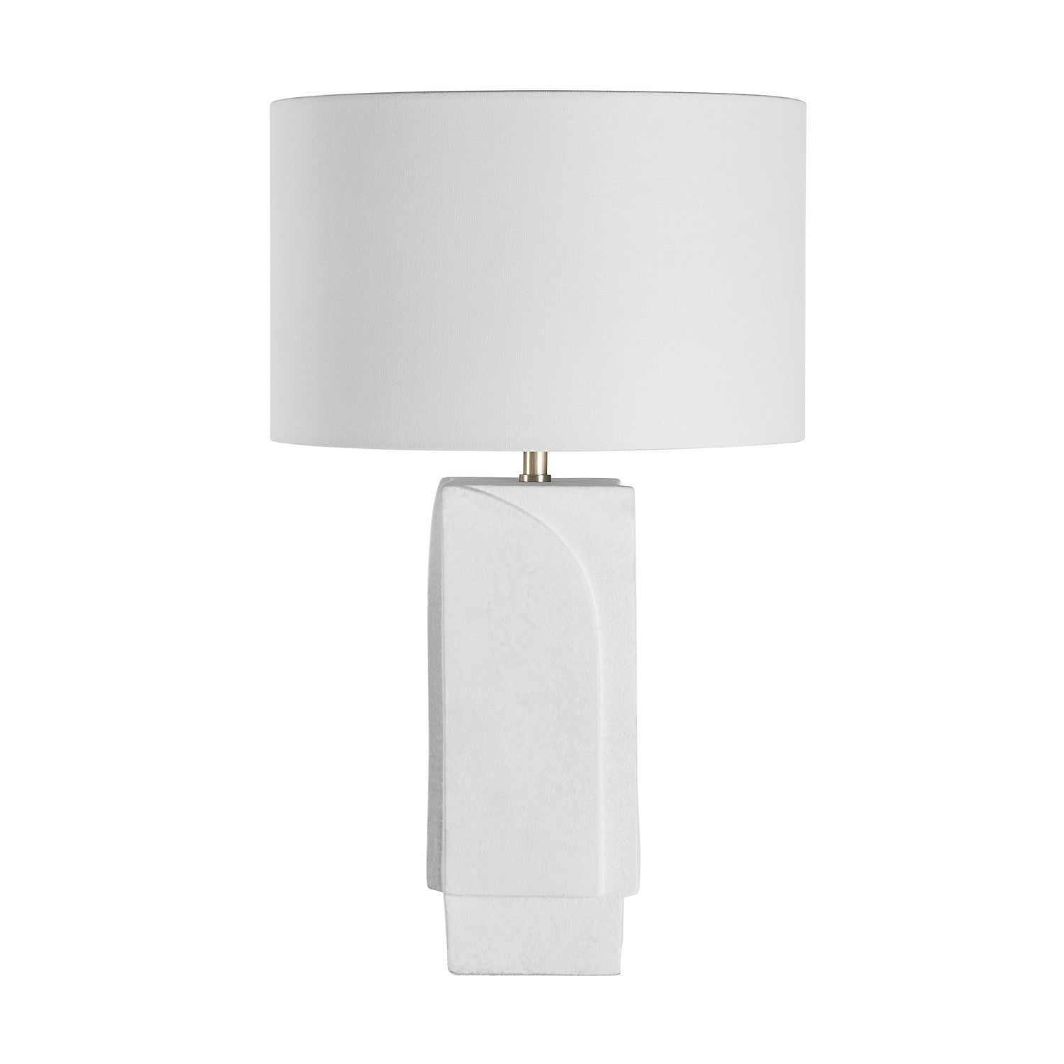 Scavo LED Table Lamp in Textured Matte Off-White