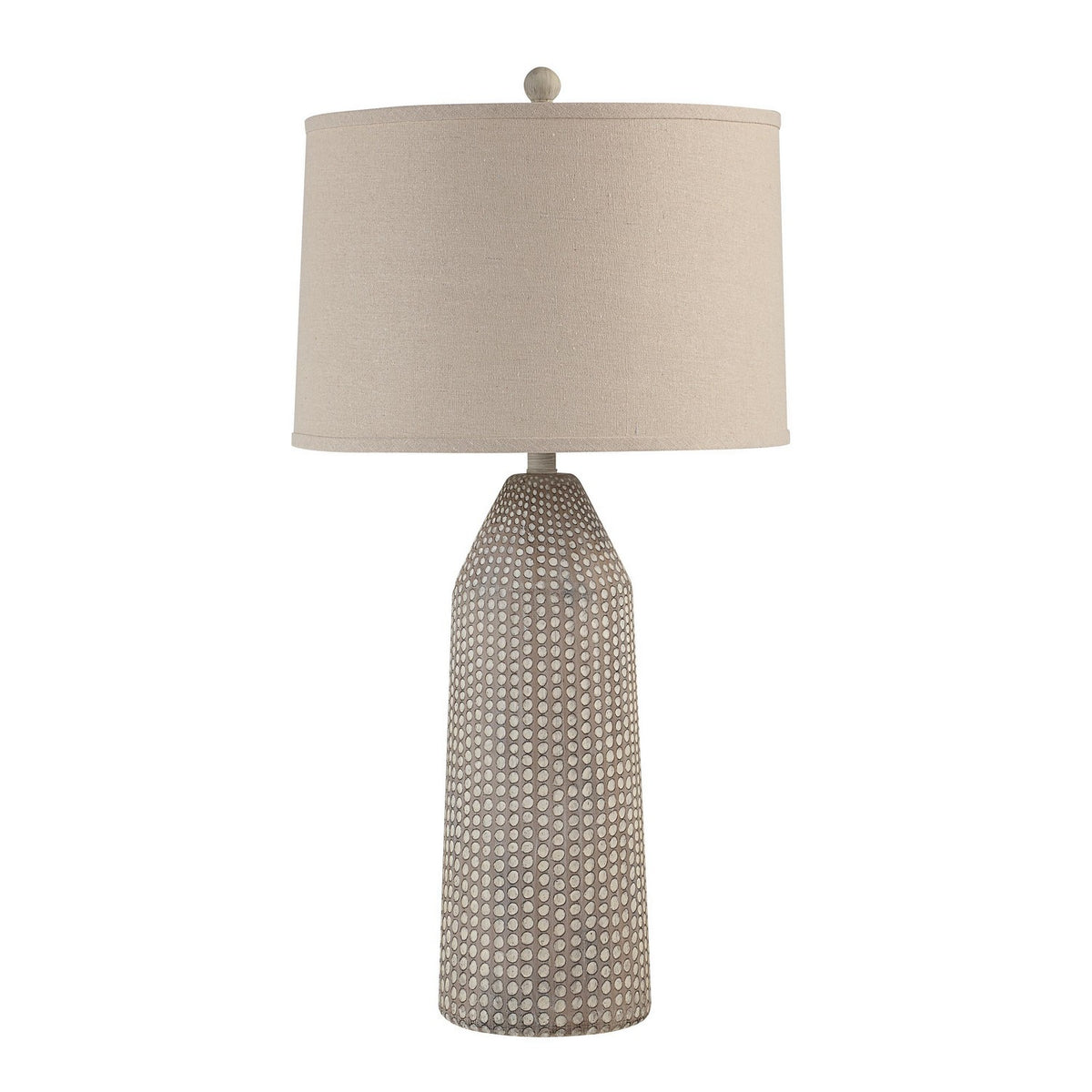 Lechuga One Light Table Lamp in Beige