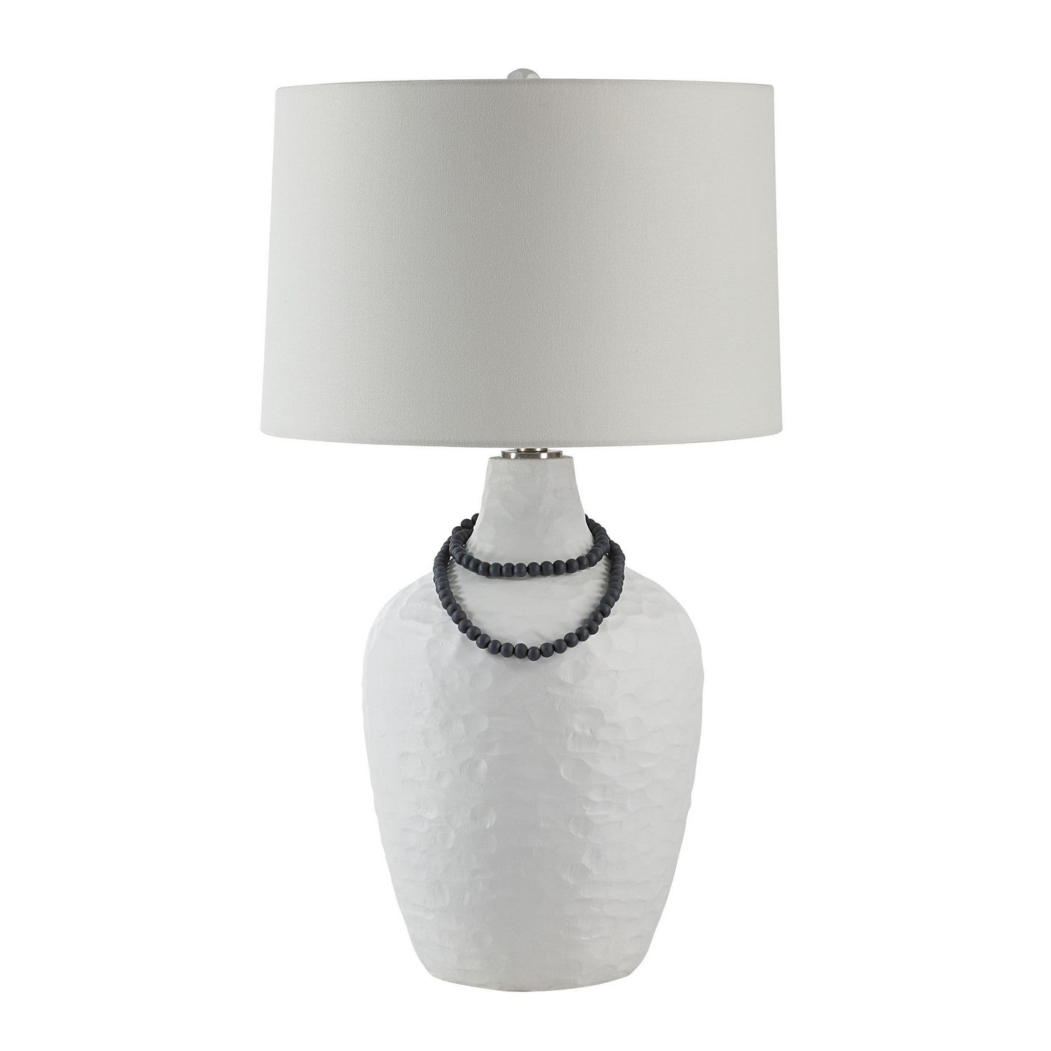 Naranja One Light Table Lamp in Textured White
