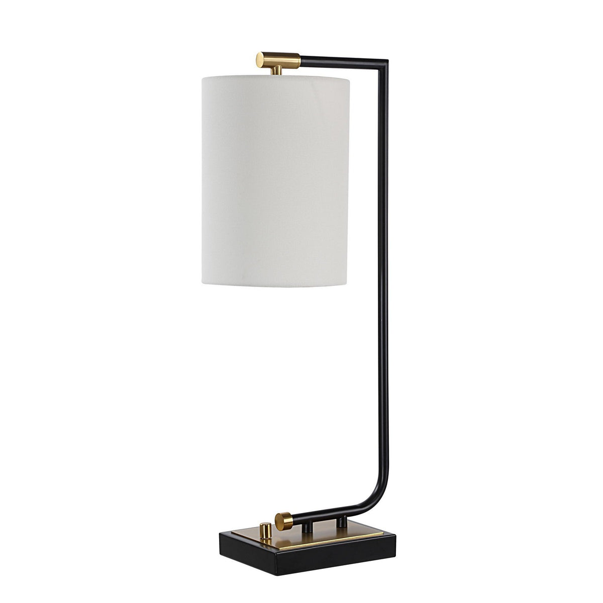 Perlato One Light Table Lamp in Matte Black