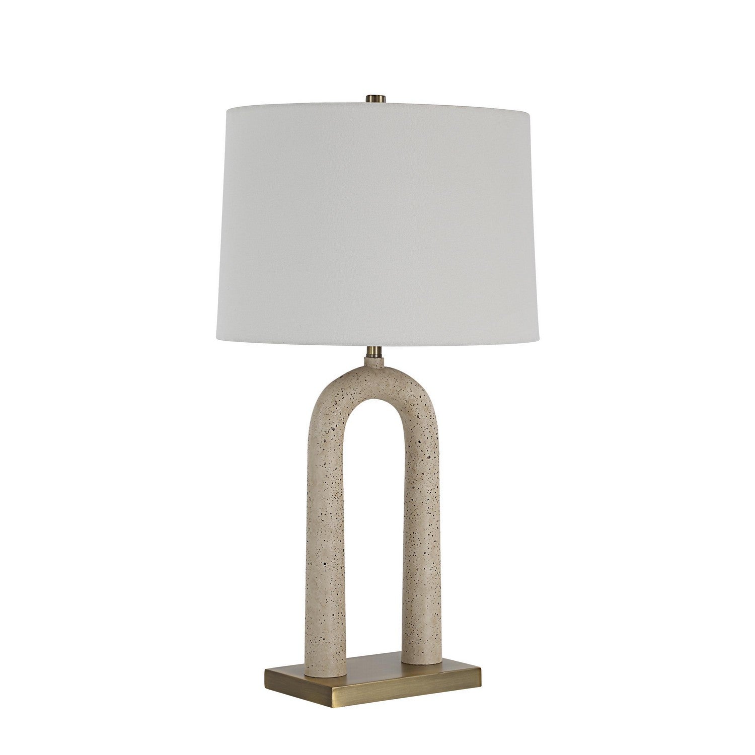 Primula One Light Table Lamp in Cream