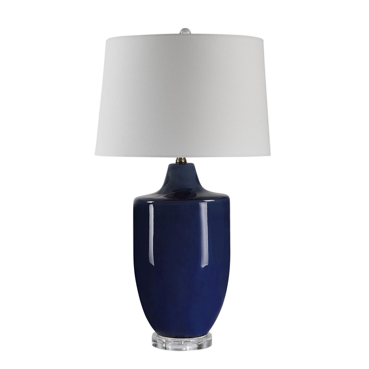 Decimus One Light Table Lamp in Crackled Navy