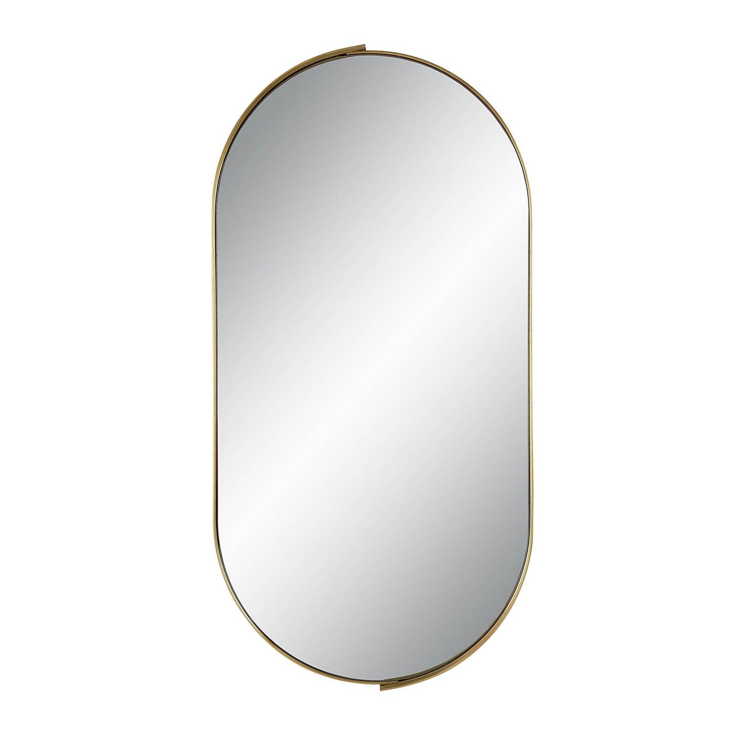 Aleah Mirror in Satin Brass