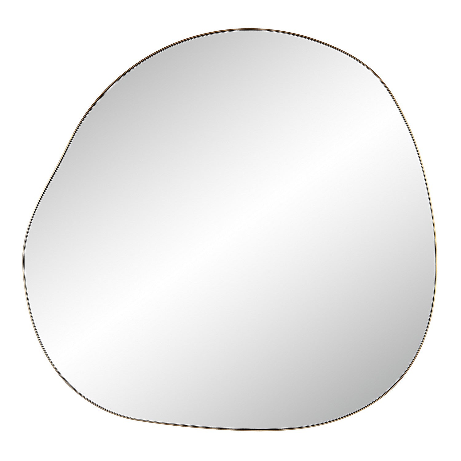 Peony Mirror in BURNISHED BRASS