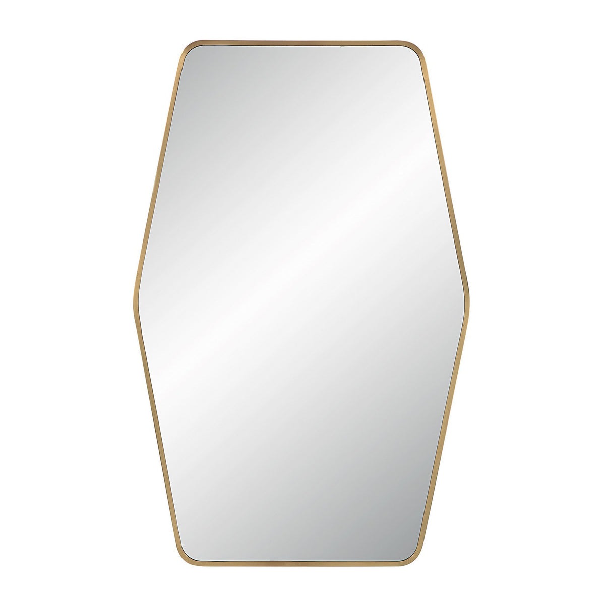 Mocha Mirror in SATIN BRASS