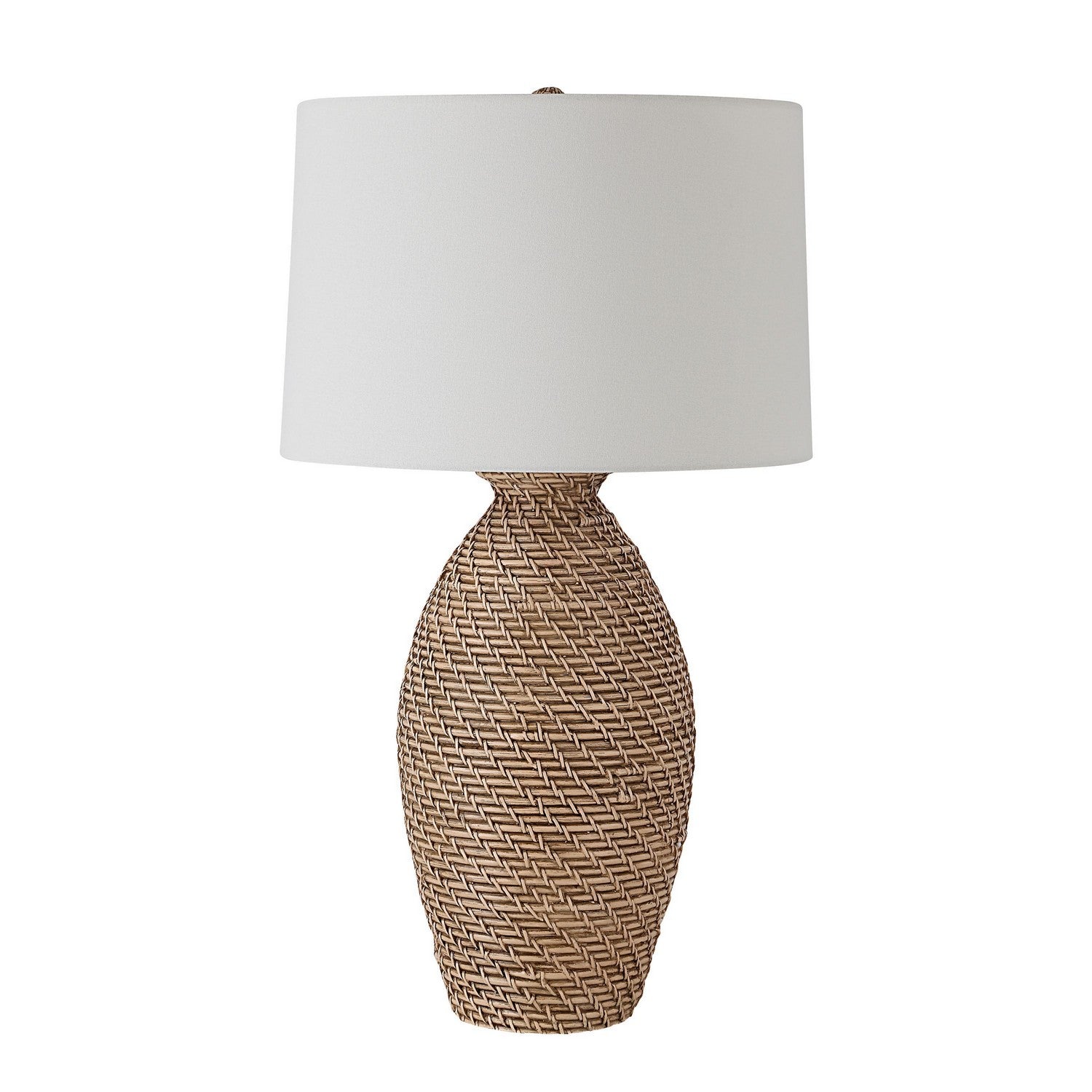 Santal One Light Table Lamp in Natural With Black Wash