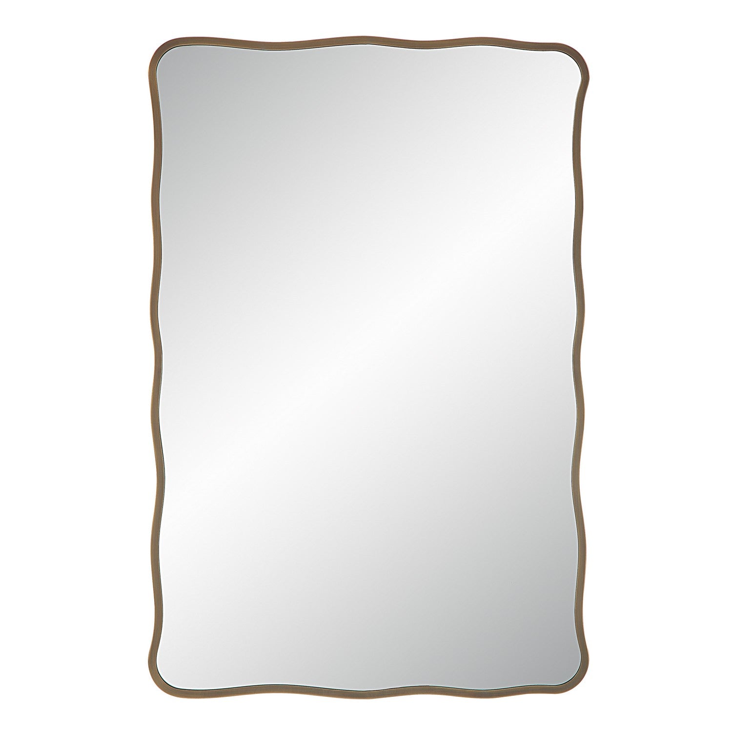 Basel Mirror in DARK ANTIQUE BRUSHED BRASS