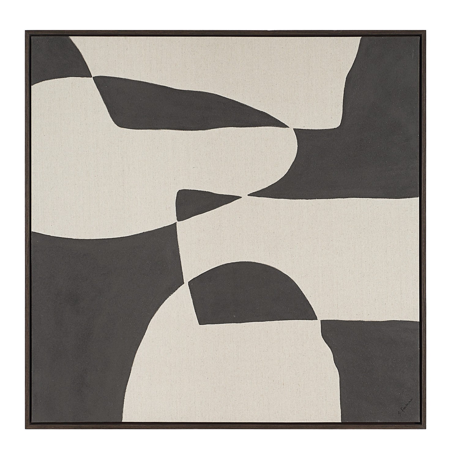 Altino Canvas Art in BLACK OAK