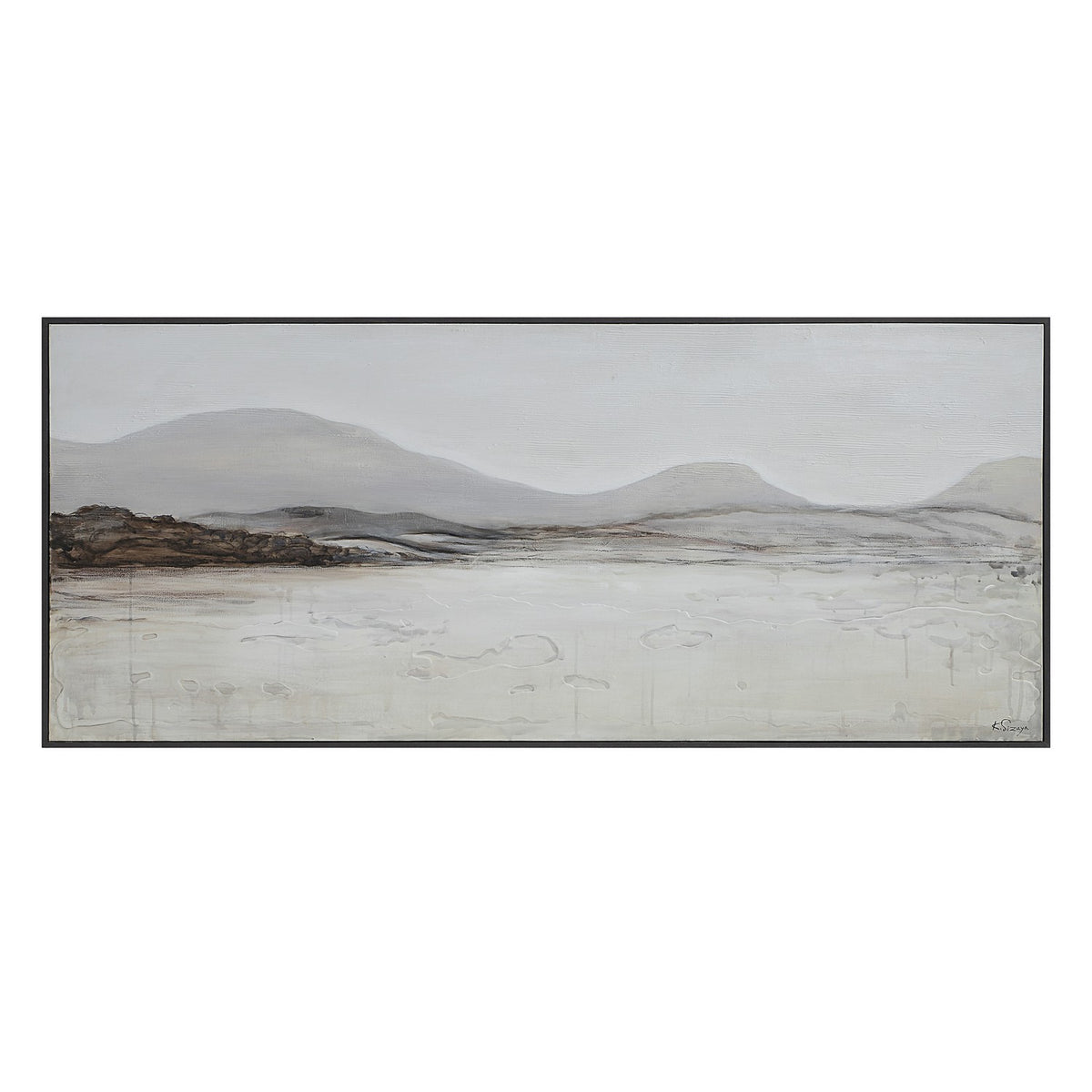 Campania Canvas Art in DARK GREY