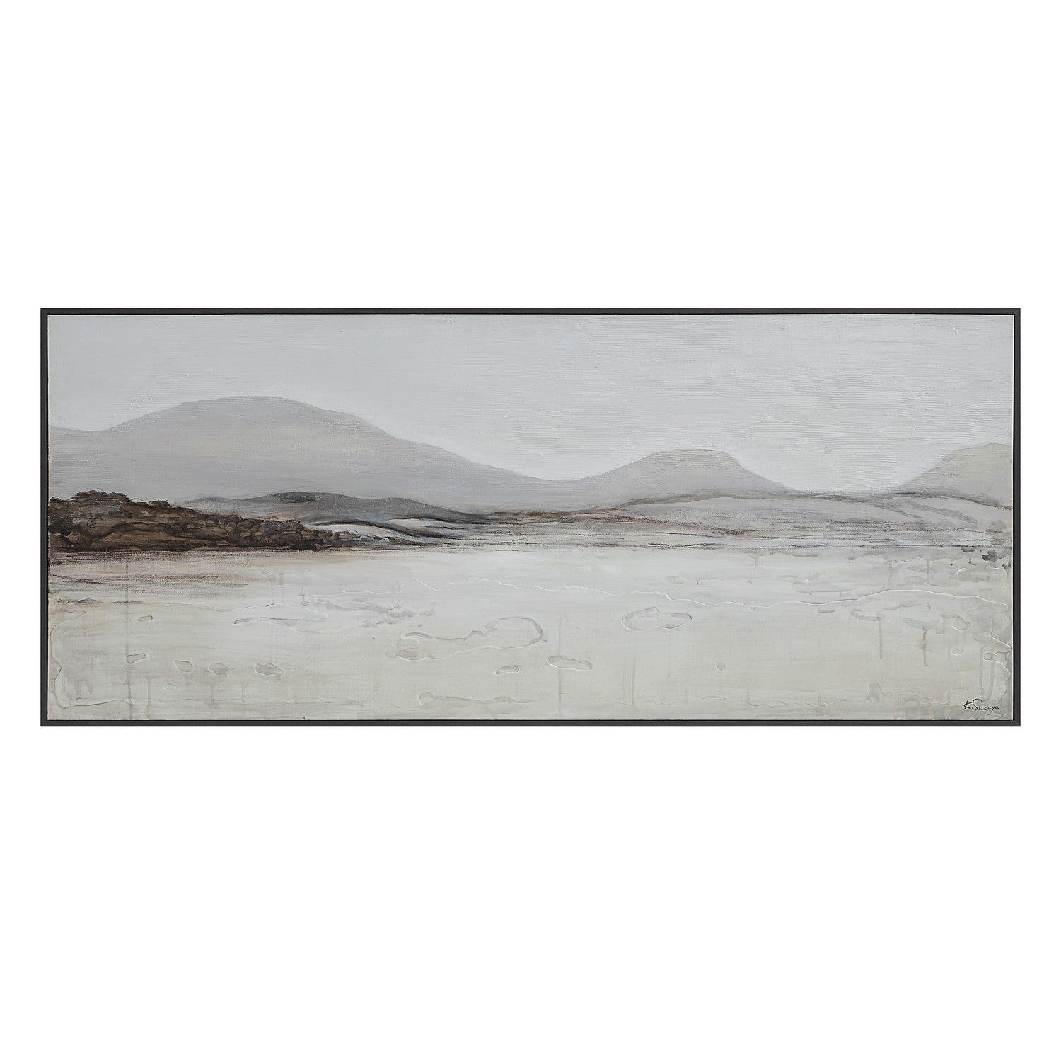 Campania Canvas Art in DARK GREY