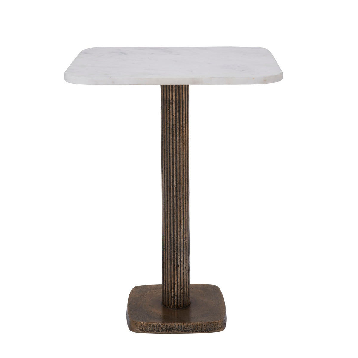 Allard Side Table in Antique Brass