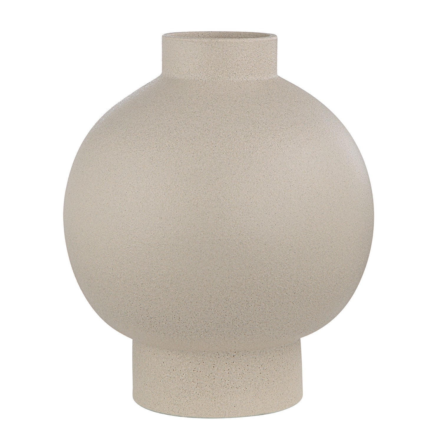 Lamoureux Vase in Textured Matte Ivory