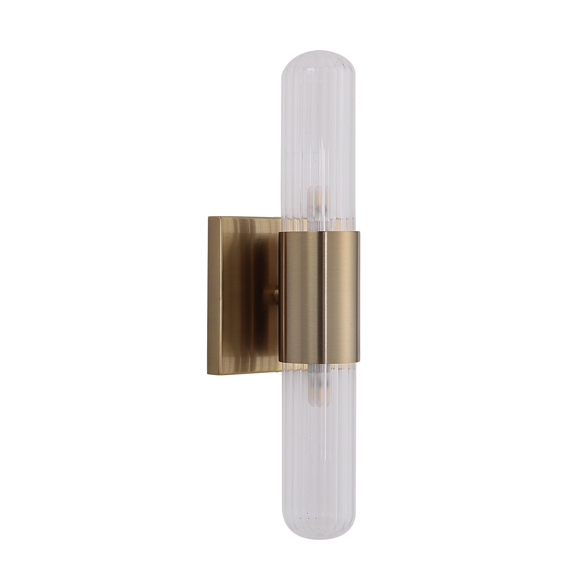 Chiara LED Wall Sconce in Ribbed Clear