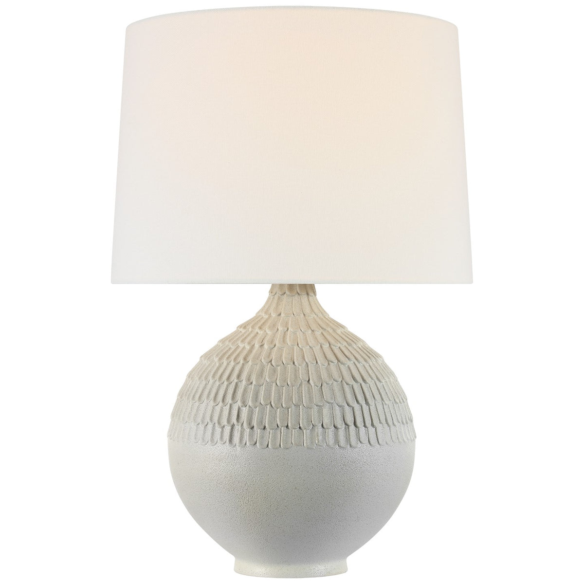 Morava LED Table Lamp in Volcanic White