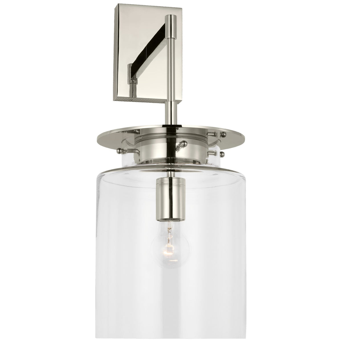Elias LED Wall Sconce in Polished Nickel