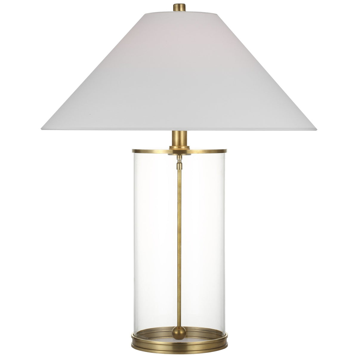 Modern LED Table Lamp in Natural Brass