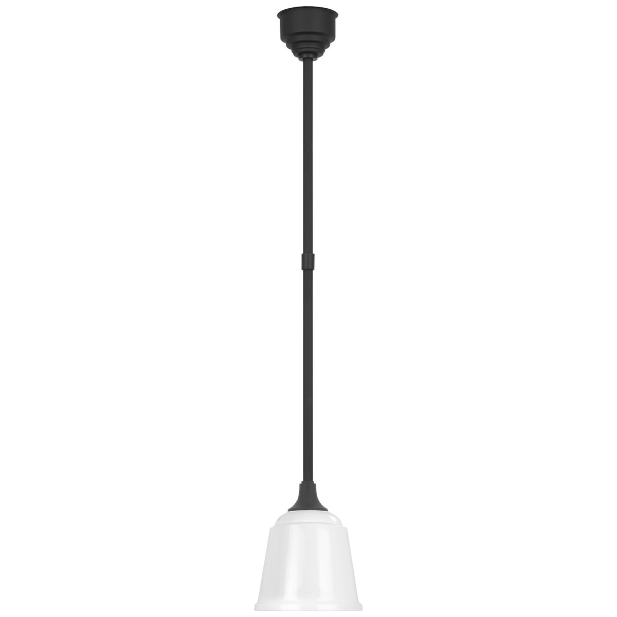 Academy Barn Light LED Pendant in Matte Black