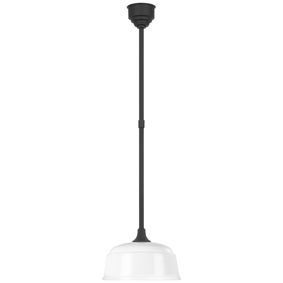 Academy Barn Light LED Pendant in Matte Black