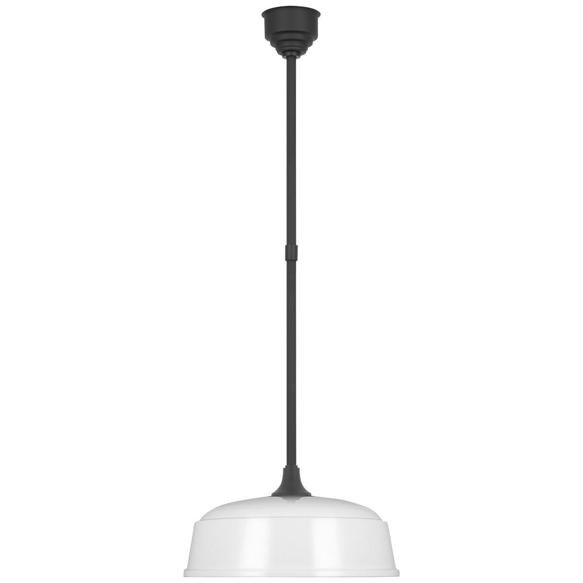 Academy Barn Light LED Pendant in Matte Black