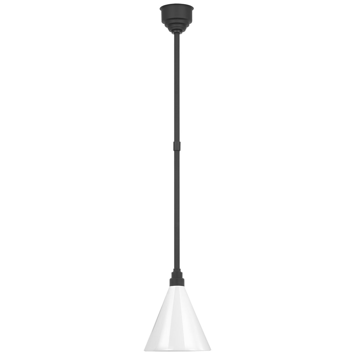 Academy Barn Light LED Pendant in Matte Black